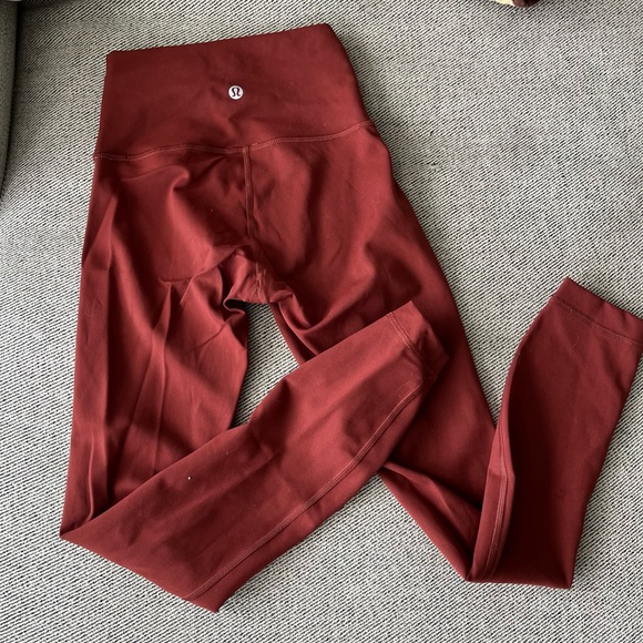 Lululemon Wunder Train 25” Leggings (Rust) - Picture 9 of 9